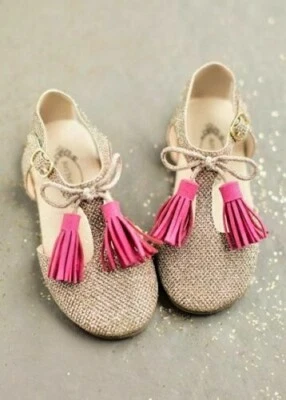 Nuevo Joyfilm Laiyla Borla Niñas Zapatos Dorado Rosa Borla Brillante 4 Niño Pequeño Foto 1 de 3