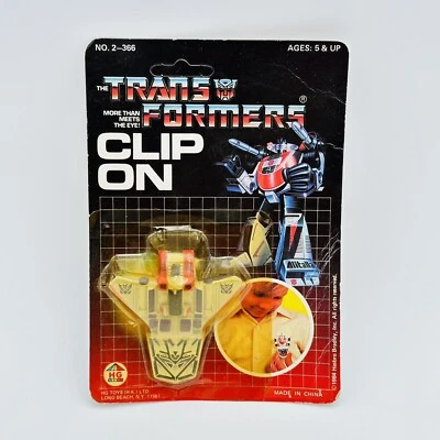 Starscream Zipper On 1984 Hasbro G1 Transformers Action Figure Clip On NEW VTG - Image 1 of 4