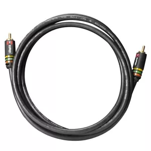 ELE11002M Element-Hz™ Universal Single RCA Cable (2 Meters / 6.56ft, Black) - Picture 1 of 5