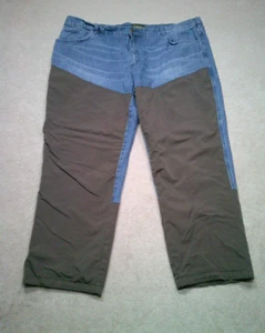 Cabelas Hunting Pants Mens Large 46x32 Blue Brush Guard - Picture 1 of 11