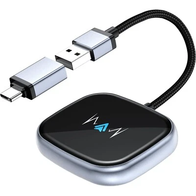 Android Auto Wireless Adapter, Wireless Carplay Adapter, Latest NFC Touchscreen - Image 1 of 4
