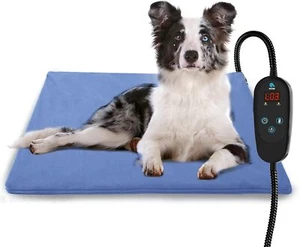 Pet Heating Pad,Temperature Adjustable Dog Heating Pad,AntiBite,Waterproof,Timer - Picture 1 of 8