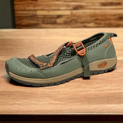 Chaco Odyssey Water Shoes Kids 4 Unisex Trail Hiking Green Outdoor Closed Toe - Image 1 of 4