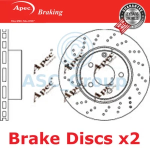 2x Apec BRAKING 312mm Kreuz gelocht Ersatz Bremsscheiben (Paar) DSK2132 - Bild 1 von 1