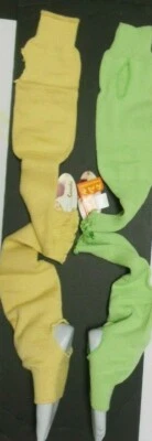 Estribo Calentapiernas 2 Colores Amarillo Pálido Verde Paraíso Damas 20" Algodón Acrílico Foto 1 de 4