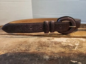 Cintura donna Nordstrom grande vera pelle di serpente marrone - Foto 1 di 8