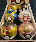 Pokemon TCG Pokeball CASE (6 Tins) SEALED NEW (Love Ball Included) See Disc.