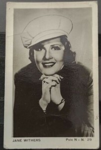 Chile Tobacco Card Polo N-29 Jane Withers