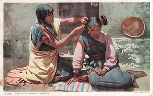 Arizona Postkarte Hopi Friseure Fred Harvey um 1920 M5 - Bild 1 von 2