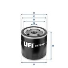 Ölfilter UFI 23.299.00 Anschraubfilter für FIAT OPEL CHEVROLET SAAB GTC CC T98 M