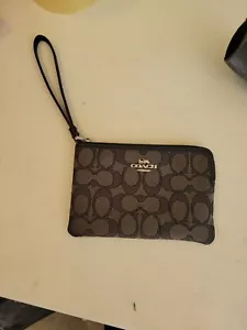 Coach Monogramm Armbandtasche schwarz authentisch - Bild 1 von 4