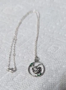 1Np Soth With Leaves On A Tree Branch Pendant Necklece Chain Sizable - Picture 1 of 3