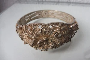 Silber - Armreif , sehr schöner ,alter , massiver Armreif , alte Handarbeit - Bild 1 von 7