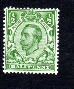 SG 339  GEORGE V DOWNEY 1/2d  GREEN imperial crown UM superb - Picture 1 of 1