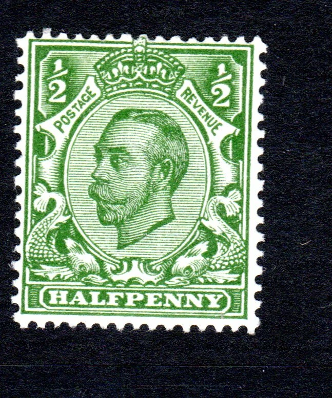 SG 339  GEORGE V DOWNEY 1/2d  GREEN imperial crown UM superb - Image 1 of 1