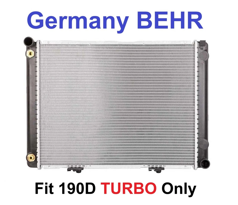 RADIATOR 466 Fits 1987 MERCEDES-BENZ 190D 2.5L TURBO ONLY - Image 1 of 1
