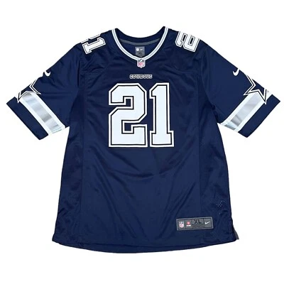 Camiseta Nike On Field NFL Dallas Cowboys #21 Ezekiel Elliot para hombre talla XL azul Foto 1 de 4