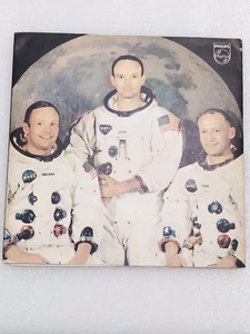 L'uomo sulla luna 45 giri le voci di Armstrong,Aldrin,Collins  NMINT - Picture 1 of 6