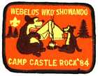 1984 Webelos Showando Camp Castle Rock Four Lakes Council Patch Wisconsin WI BSA
