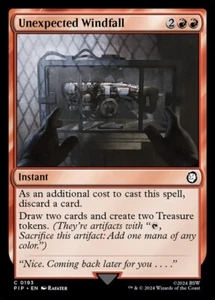 1x - Unexpected Windfall - Universes Beyond: Fallout - C NM MTG - Picture 1 of 1