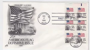 TurtlesTradingPost- American Flag Supreme Court 1981- FDC #1894a- Artcraft Bklt - Picture 1 of 1