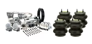 Viair 480C Dual Chrome Air Compressor & 4 Firestone 2600 Bags Air Ride Bags - Picture 1 of 1