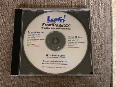 Microsoft WebPublishing Learning Kit CD ROM Book FrontPage Office 2000 Premium - Image 1 of 2