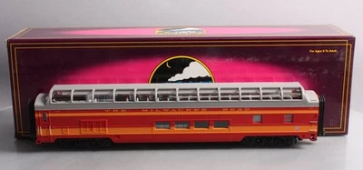 MTH 20-6752 O Gauge Milwaukee Road 70' Full Length Vista Dome Passenger Car #53 - Image 1 of 4