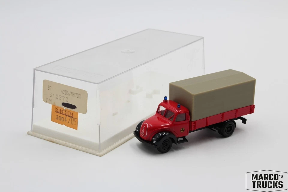 Brekina Magirus S 4500 flatbed/tarpaulin “Katastrophenschutz” no. 4205 1:87 /BR8 - Image 1 of 1