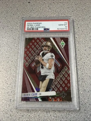Phoenix Derek Carr SP 2023 - Pandora roja/10 PSA 10  Foto 1 de 4