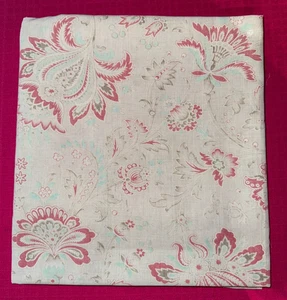 Tissu ancien coton cretonne fleurs   larg 120 cm x H 210 cm    C909 - Picture 1 of 10