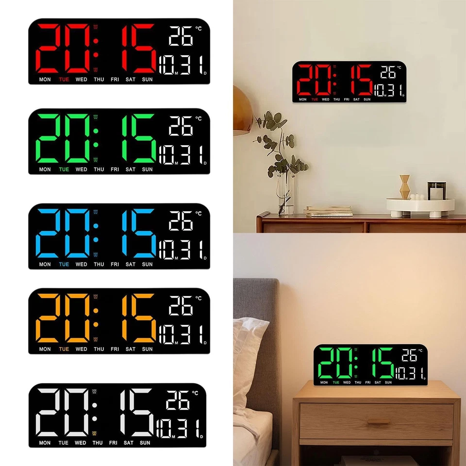 Big LED Large Digital Clock Loud Alarm Huge Countdown Timer Large LED Display - Image 1 of 1