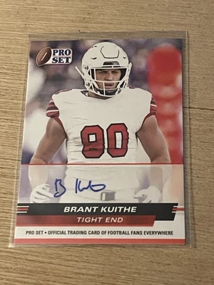 2022 Leaf Pro Set Draft - Autographs Brant Kuithe #PSA-BK1 Red (AU, RC) Dallas - Image 1 of 2