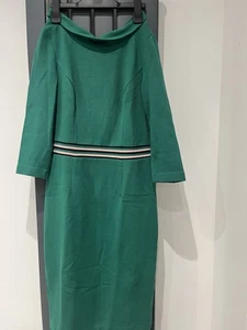 Boden Daisy osmanisches grünes Midi-Bleistiftkleid 10R - Bild 1 von 5