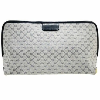 古驰小袋老式多聚氯乙烯皮革海军蓝 014 098 克复古古董 — 第 1/4 张图片