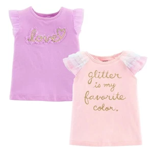 Carter's Kleinkind Mädchen 2 Stück Tüllärmel Oberteil 4T - Bild 1 von 3