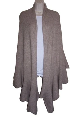 Suéter envolvente Boston Proper talla única para mujer mezcla tostada poliéster acrílico Foto 1 de 4