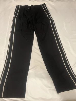 Saint Laurent Hedi Slimane Silver Stripes mens pants. 52/36 - Image 1 of 4