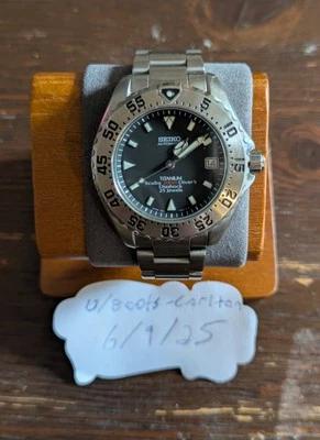 精工 SCFV001 钛高节拍潜水员 - 全新机芯! — 第 1/4 张图片