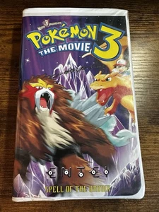 Pokémon the Movie 3 VHS 2001 Clamshell Spell Of The Unown Warner Bros - Picture 1 of 3