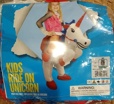 Disfraz inflable de unicornio para niños traje inflable Halloween Foto 1 de 3