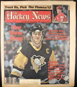THE HOCKEY NEWS -15 Apr. 88 - Featuring M. Lemieux & Al Macinnis - **READ DISC.* - Picture 1 of 1