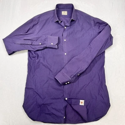 Camisa de vestir Luigi Borrelli Napoli para hombre 16,5 42 hecha en Italia Foto 1 de 4