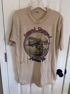 1976 Vintage Lynyrd Skynyrd Concert Tour America 76 T-Shirt Size L - Picture 1 of 3