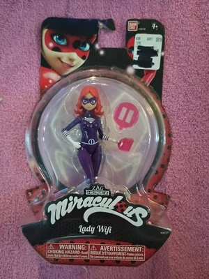 Figura de Acción Miraculous LADY WIFI 5.5" Muñeca BanDai Zag Heroez Nueva en Paquete Foto 1 de 3