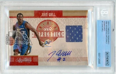 John Wall 2010 Timeless Treasures Apprentice Jersey Auto Card #1 34/50 AUTO 10 - Image 1 of 2