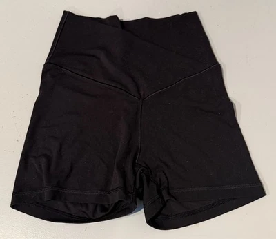 Offline by Aerie Real-Me Shortie Black High Rise Shorts, stretch, size S - Image 1 of 2