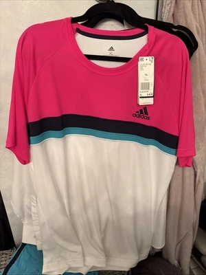 Camisa de tênis Adidas Club D93124 tamanho GG nova com etiquetas Zverev Tsitsipas - Imagem 1 de 4