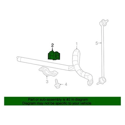 For Jeep Patriot 2007-2017 Mopar 05105103AC Front Sway Bar Bushing Foto 1 de 2