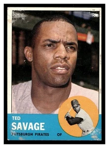 Topps Baseball #508 Ted Savage 1963 63 TBB - Imagen 1 de 2